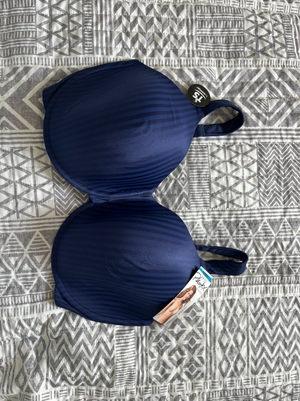 Playtex Secrets Perfectly Smooth Underwire Blue Velvet 36DDD NWT